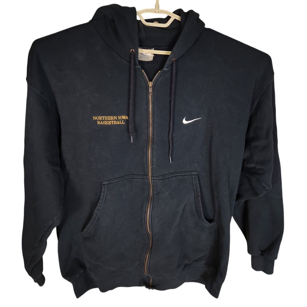 Vintage 90s Nike Northern Iowa Basketball Full Zip Hoodie Men's 2X